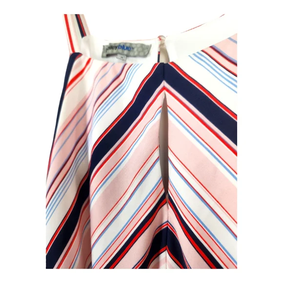 Bailey Blue Sleeveless Striped Maxi Dress - Picture 3 of 8